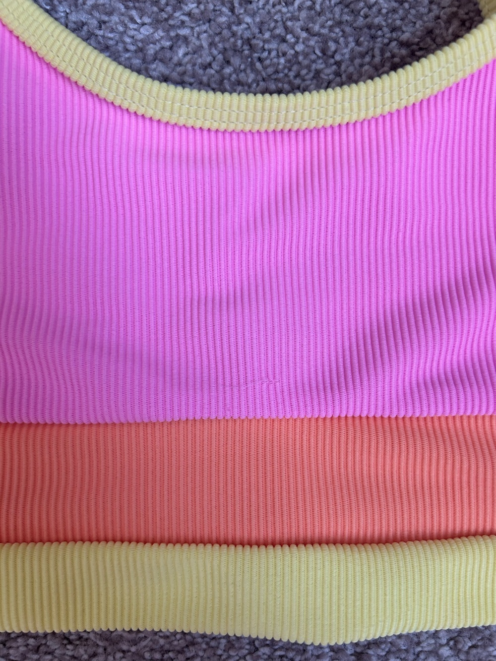 Beach Riot Pink Ribbed Bikini Set - Picture 4 of 5